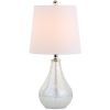 20" Clear Novelty Table Lamp With Drum Shade