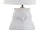 21" Clear Novelty Desk Lamp With Drum Shade