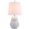 21" Clear Novelty Desk Lamp With Drum Shade