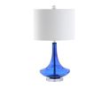 Set of Two 26" Silver Novelty Table Lamps With Drum Shades