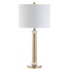 27" Gold Novelty Table Lamp With Drum Shade