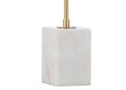 26" White Arched Lamp With Novelty Shade