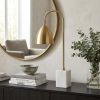 26" White Arched Lamp With Novelty Shade