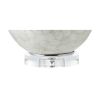 24" Clear Globe Lamp Base With Drum Shade