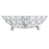 8" Silver Geometric Globe Table Lamp With Globe