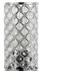 10" Silver Column Lamp