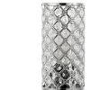10" Silver Column Lamp