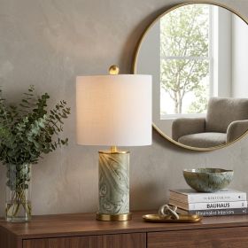 21" Gold Novelty Table Lamp With Globe Shade