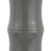 27" Gray And Clear Gourd Bedside Lamp With Drum Shade