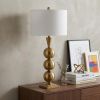 33" Gold Novelty Table Lamp With Drum Shade