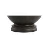26" Dark Gray Novelty Table Lamp With Drum Shade