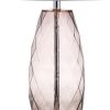 27" Silver Novelty Table Lamp With Drum Shade