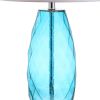 27" Silver Table Lamp With Drum Shade