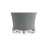 Set of Two 27" Clear Novelty Bedside Lamps With Empire Shades