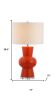 29" Clear Novelty Table Lamp With Drum Shade