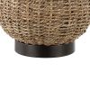 25" Antiqued Bronze Urn Table Lamp With Empire Shade