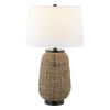 25" Antiqued Bronze Urn Table Lamp With Empire Shade