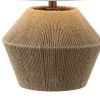 22" Brown Novelty Bedside Lamp With Drum Shade