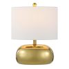 20" Clear Round Table Lamp With Novelty Shade
