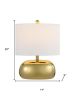 20" Clear Round Table Lamp With Novelty Shade