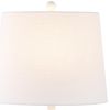 24" White Gourd Table Lamp With Novelty Shade
