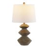 25" Clear Novelty Table Lamp With Empire Shade