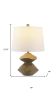 22" Golden Brown Novelty Table Lamp With Empire Shade