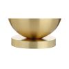 24" Gold Globe Table Lamp With Drum Shade
