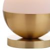 24" Gold Globe Table Lamp With Drum Shade