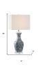 28" Clear Novelty Table Lamp With Square Shade
