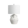 Set of Two 21" Clear Novelty Table Lamps With Drum Shades