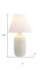 Set of Two 25" Cream Table Lamps With Cone Shades