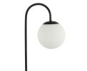 18" Black Globe Arched Lamp With Globe