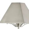 25" Nickel Table Lamp With Novelty Shade