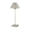 25" Nickel Table Lamp With Novelty Shade