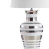 29" Silver Urn Table Lamp With Empire Shade