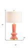 27" Gold Geometric Table Lamp LED With Drum Shade