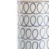 29" White Table Lamp LED With Drum Shade