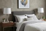 Set of Two 23" Clear Novelty Table Lamps With Empire Shades