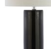 32" Silver Table Lamp With Drum Shade