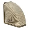 11" Natural Geometric Table Lamp With Novelty Shade