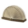 10" Natural Geometric Table Lamp With Novelty Shade