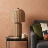 23" Clear Round Table Lamp With Globe Shade