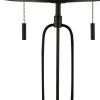 27" Antiqued Bronze Novelty Table Lamp With Drum Shade