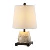 16" Antiqued Bronze Novelty Bedside Lamp With Empire Shade