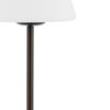 13" Antiqued Bronze USB Table Lamp With Dome Shade