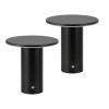 Set of Two 8" Clear USB Table Lamps LED