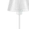 13" White USB Table Lamp With Empire Shade