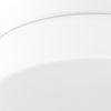 11" White Metal And Glass Flush Mount Ceiling Light