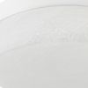 11" White Metal And Frosted Glass Flush Mount Ceiling Light